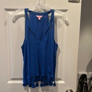 Lily Pulitzer Tank with Tassles